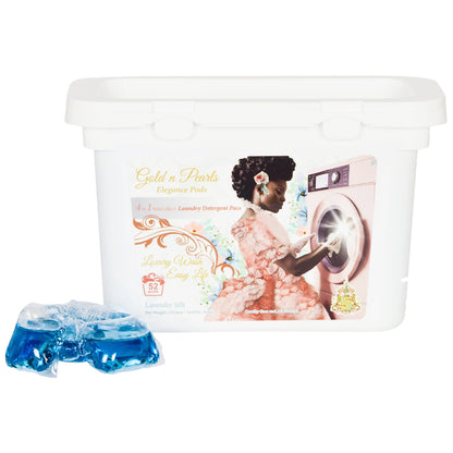 Gold n Pearls 4-in-1 Laundry Detergent Pods - Cherry Velvet (52 Pods)