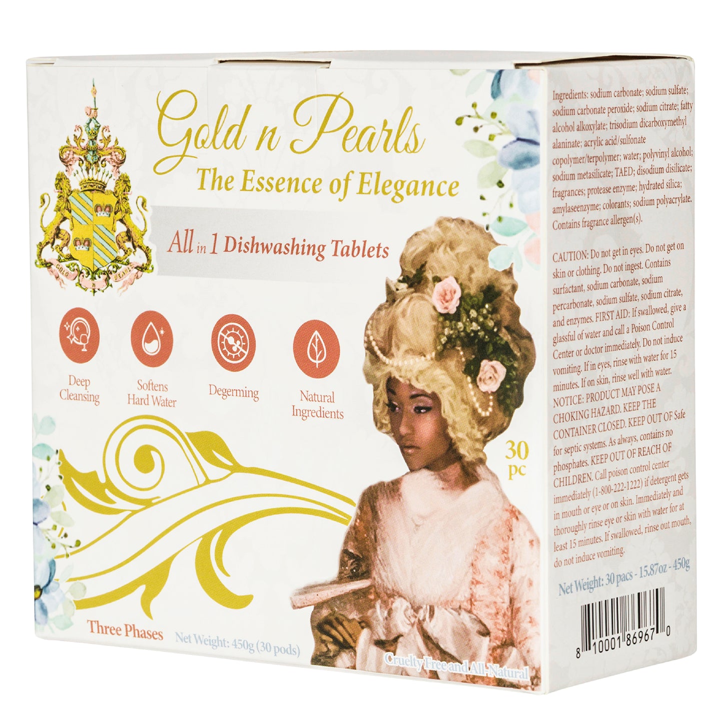 Gold n Pearls Layer Dishwashing Tablet - Individual Bag (30 Tablets)