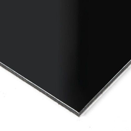 ACM Sign Panel - Black Matte - 1/4 inch thick