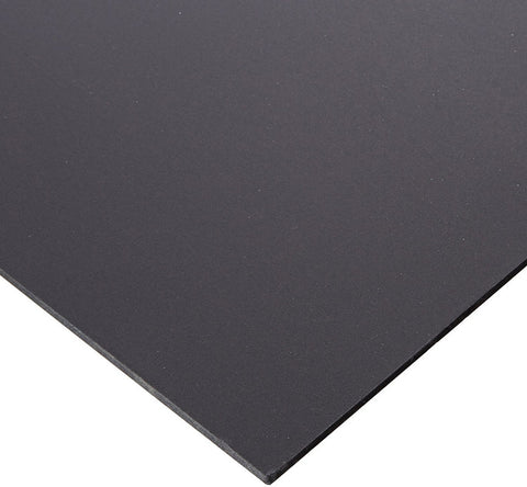 PVC Foam Board - Black - 1/4 inch thick