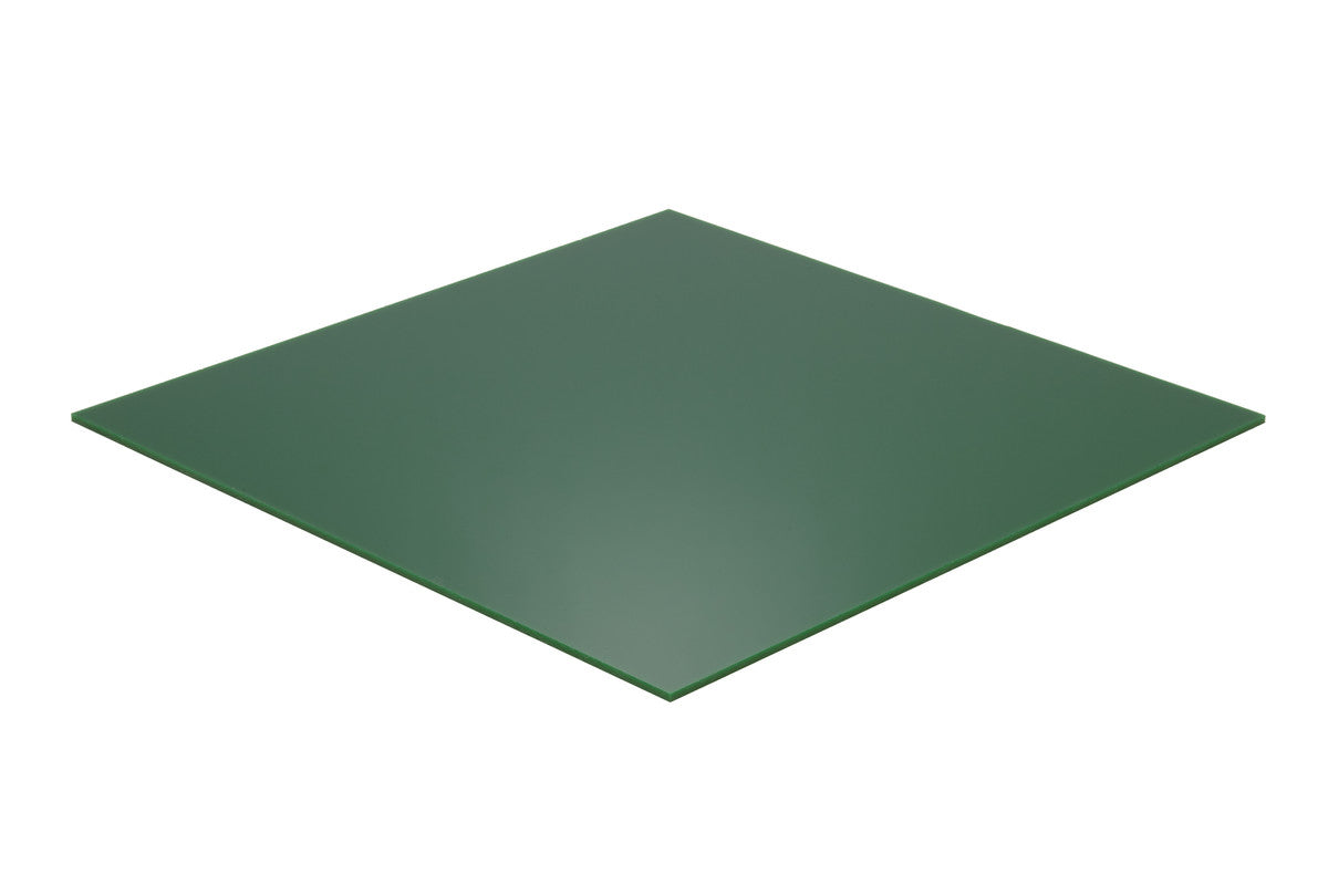 Acrylic Sheet - Green Translucent 2% - 1/8 inch thick