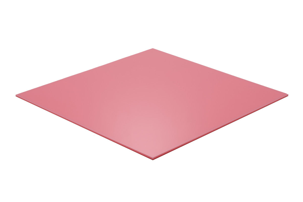 Acrylic Sheet - Pink Translucent 8% - 1/8 inch thick