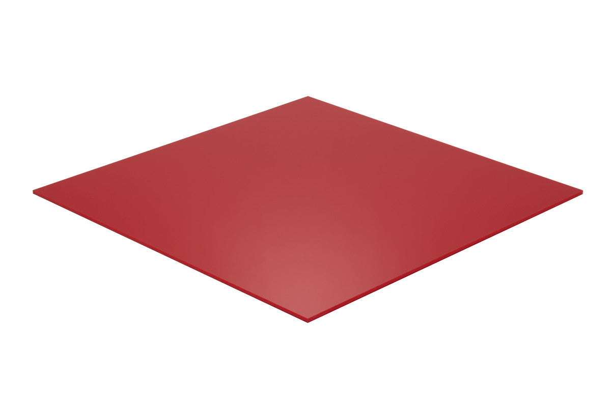 Acrylic Sheet - Red Translucent 4% - 1/8 inch thick