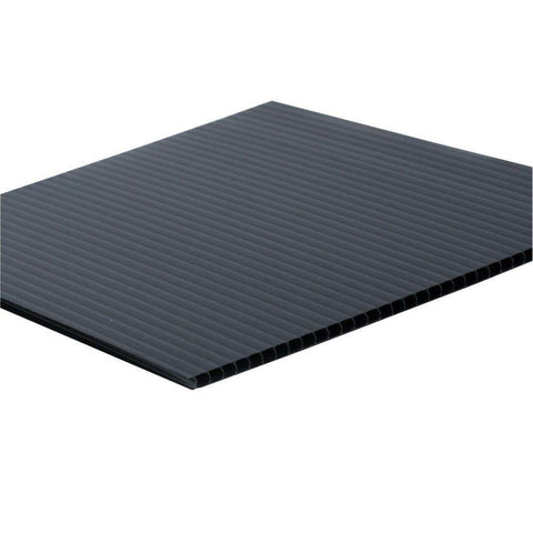 Coroplast Board - Black - 3/16 inch thick