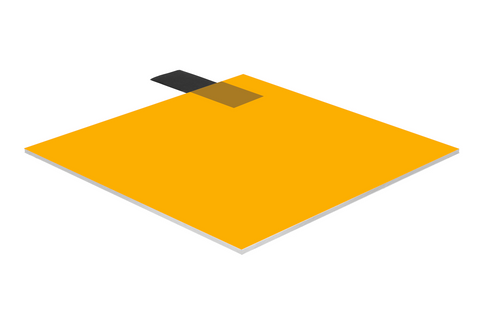 Acrylic Sheet - Orange Fluorescent - 1/4 inch thick